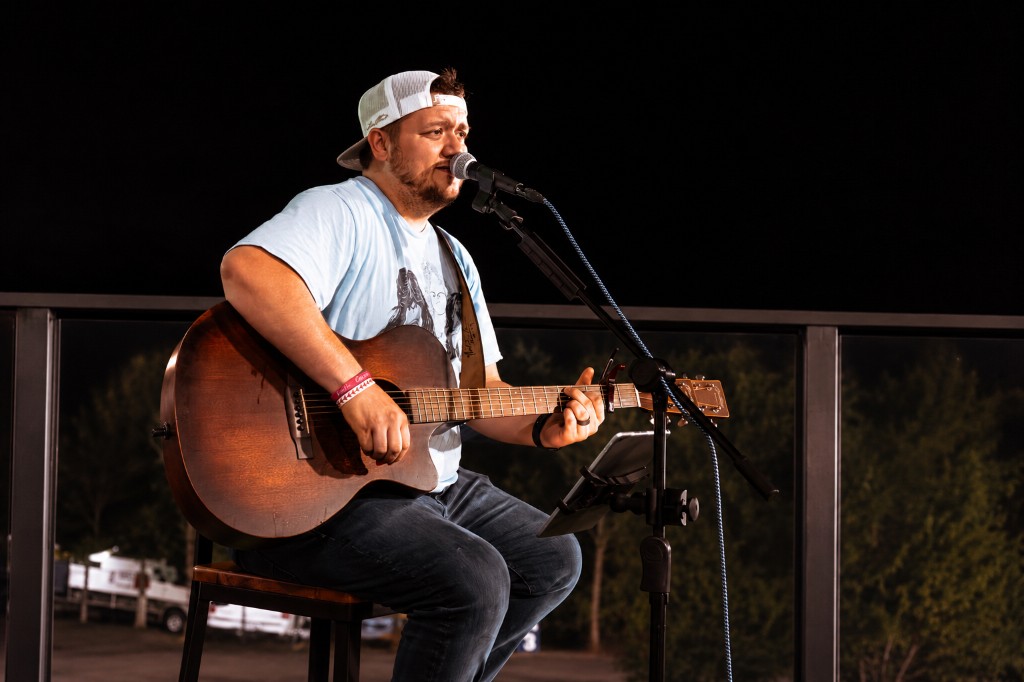 Live acoustic music performance at The Social Birdy